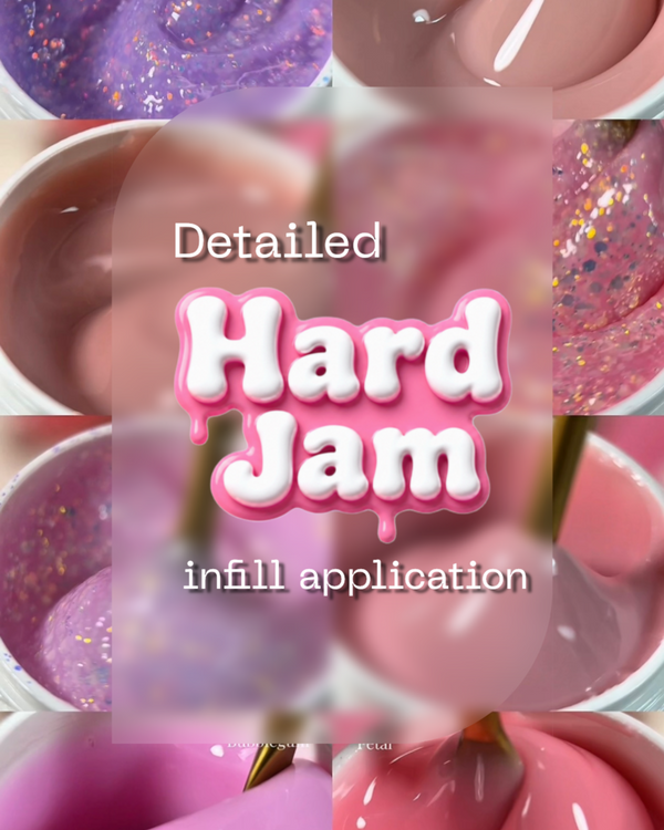 Detailed Hard Jam ( Hard Gel) infill Application